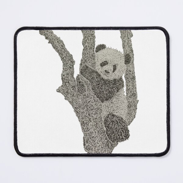 Artikelvorschau, Dotwork Panda Kunstdruck entworfen und verkauft von DrawWithSacha.