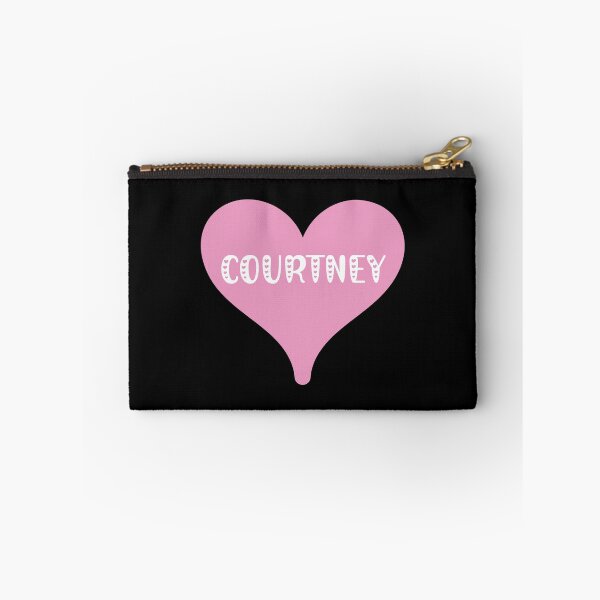 Item preview, Courtney name - pink heart pretty font design for Valentines Day gift or just for love designed and sold by NameTheory.