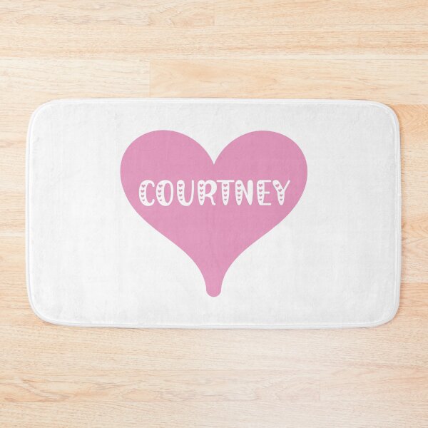 Item preview, Courtney name - pink heart pretty font design for Valentines Day gift or just for love designed and sold by NameTheory.