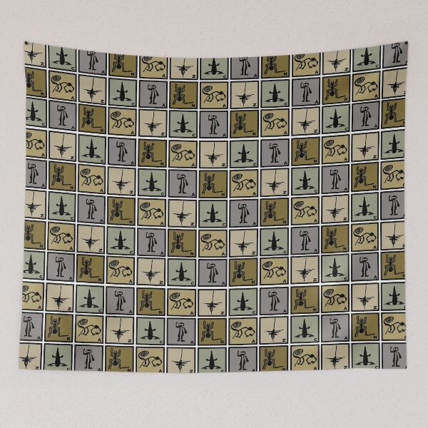 Item preview, Nazca Lines Repeat designed and sold by DapperDanStudio.