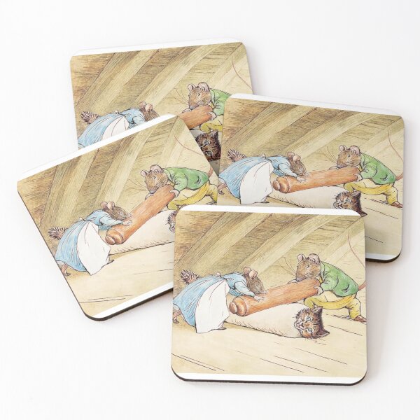 Item preview, Copy of Beatrix Potter Mice and Cat Illustration  designed and sold by Pinkmagenta.