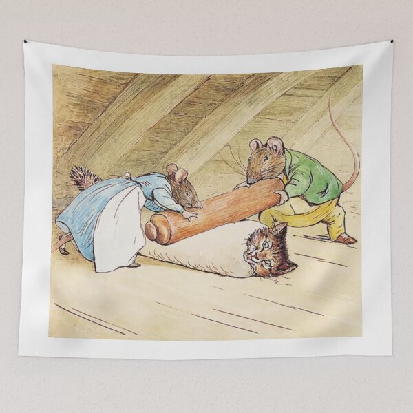 Item preview, Copy of Beatrix Potter Mice and Cat Illustration  designed and sold by Pinkmagenta.