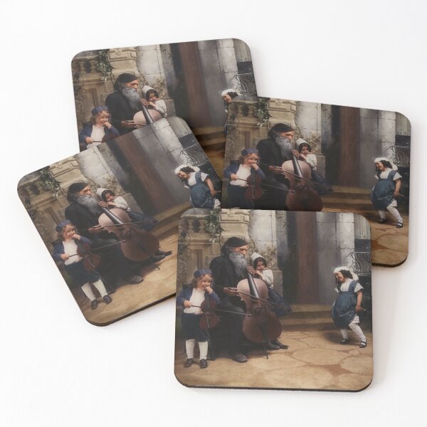 Item preview, Old man with cello and 3 children designed and sold by Mario  Unger.
