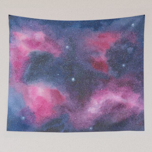 Item preview, Pink Nebulae Of Deep Space Abstract Galaxy Painting Design designed and sold by galleasstudio.