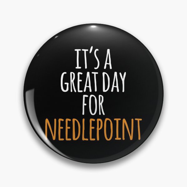 Item preview, It's a Great Day for Needlepoint designed and sold by kindxinn.