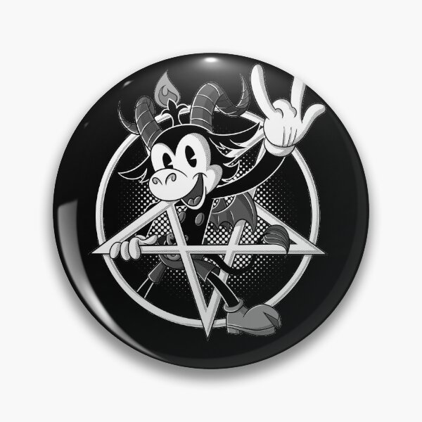 Item preview, Blackcraft Baphomet retro Cartoon Devil Horns sign 666% from Hell  designed and sold by AlteregoShop.