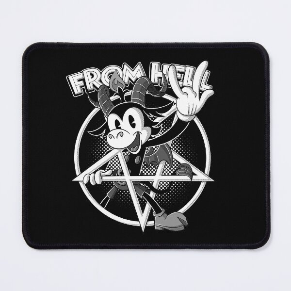 Item preview, Blackcraft Baphomet retro Cartoon Devil Horns sign 666% from Hell  designed and sold by AlteregoShop.