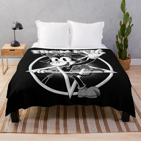 Blackcraft Baphomet retro Cartoon Devil Horns sign 666% from Hell