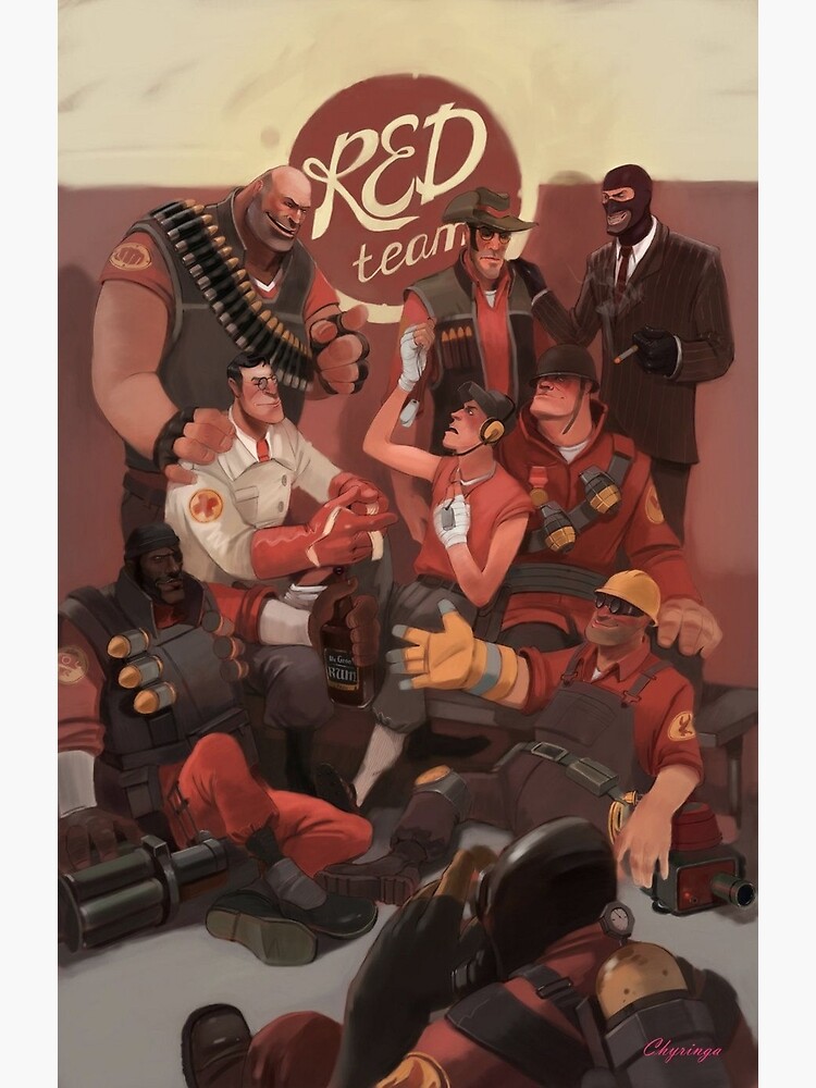 Red and Team Fan Art