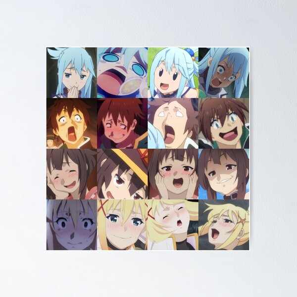 Satou Kazuma (Konosuba) funny face  Aesthetic anime, Funny faces, Anime  funny