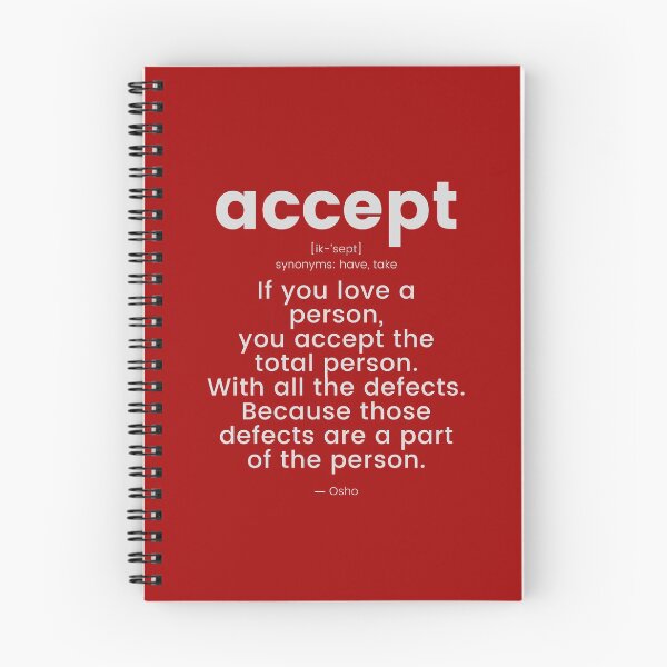 Item preview, You accept... Osho Quote – To Turn You Outside In! - text design designed and sold by RetComly.