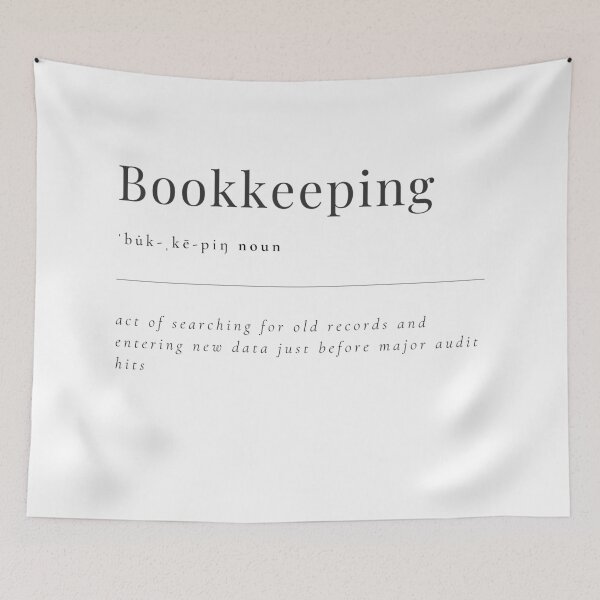 Item preview, Bookkeeping - act of searching old records BEFORE major audit hits designed and sold by rgsblo.