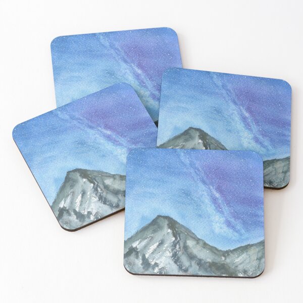 Item preview, Milky Way Over Mountains Painting Design designed and sold by galleasstudio.