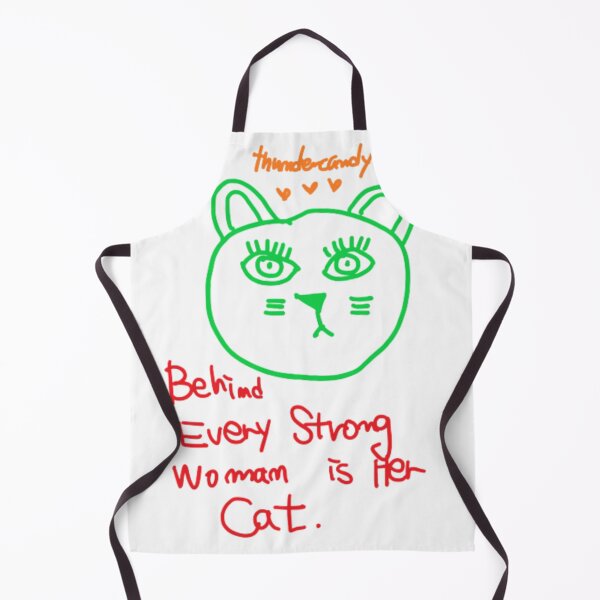 Item preview, Behind every strong woman is her cat designed and sold by thundercandy.