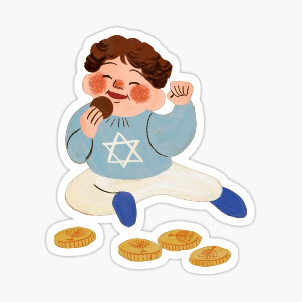 Cute Girl Child Happily Enjoys the Cookies | Best GRD Designs Sticker