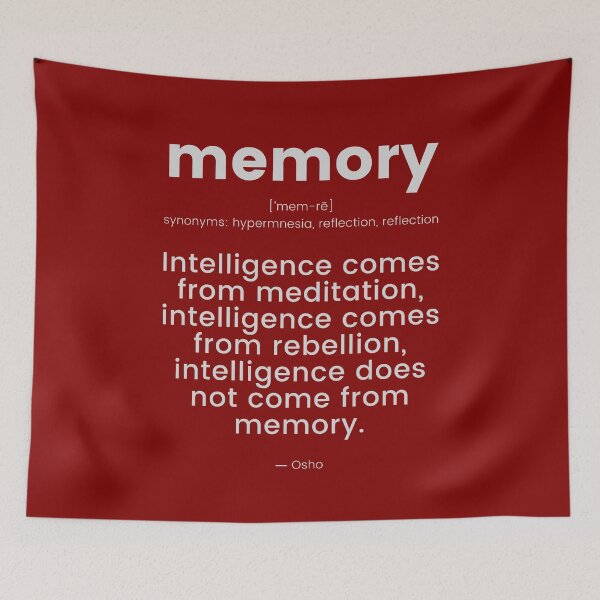 Item preview, ...does not come from memory. Osho Quote – To Turn You Outside In! - text design designed and sold by RetComly.