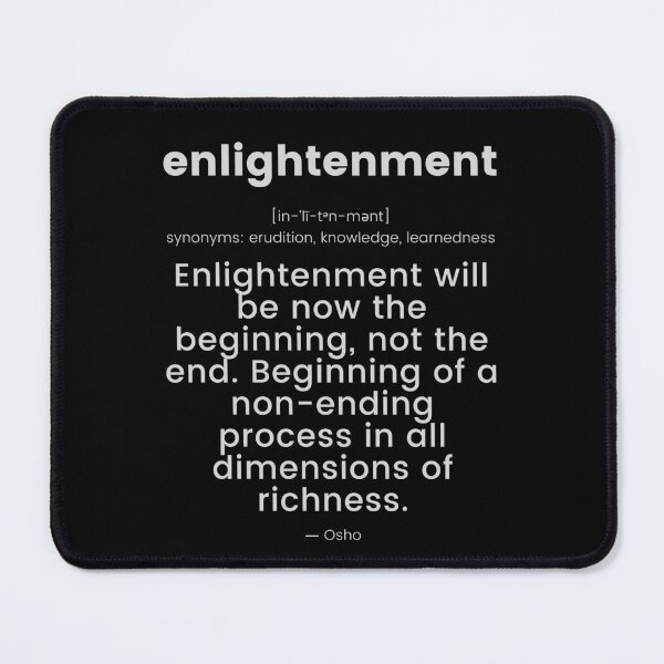 Item preview, Enlightenment will be now... Osho Quote – To Turn You Outside In! - text design designed and sold by RetComly.