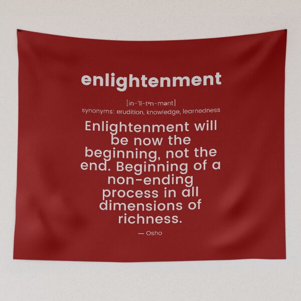 Item preview, Enlightenment will be now... Osho Quote – To Turn You Outside In! - text design designed and sold by RetComly.