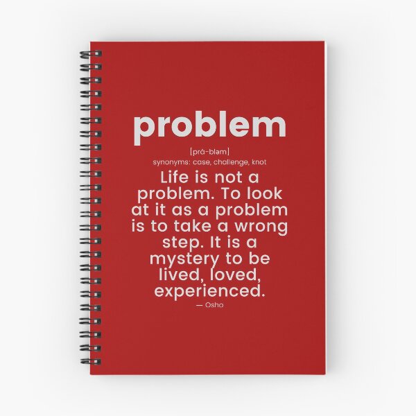 Item preview, Life is not a problem... Osho Quote – To Turn You Outside In! - text design designed and sold by RetComly.