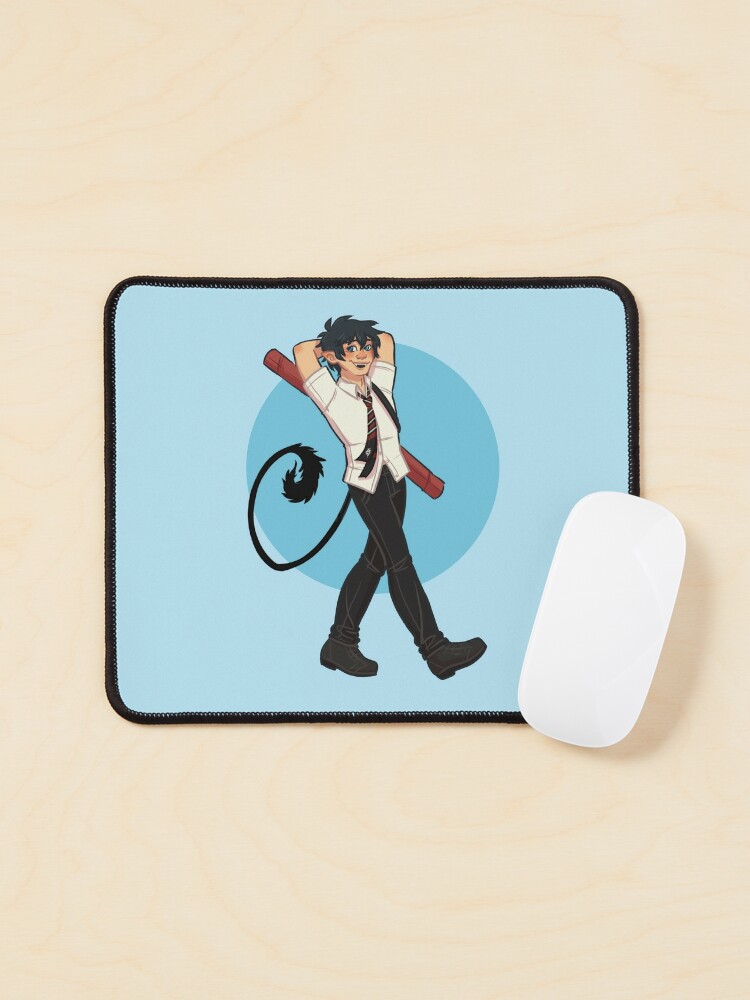 blue exorcist mouse pad