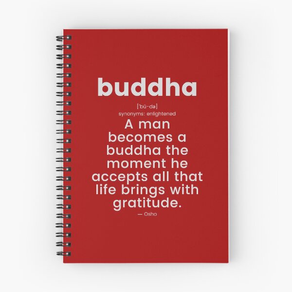Item preview, A man becomes a buddha... Osho Quote – To Turn You Outside In! - text design designed and sold by RetComly.