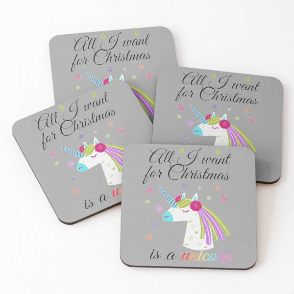 Item preview, All I want for Christmas is a unicorn designed and sold by LukjanovArt.