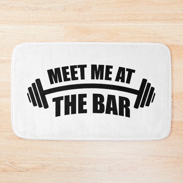 Item preview, Meet Me At The Bar | Funny Gym Pun (White Edition) designed and sold by Printend _.