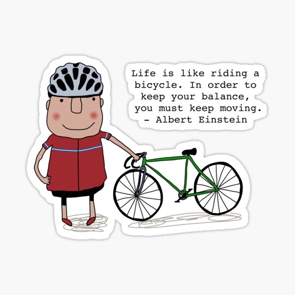 Item preview, Life is like riding a bicycle designed and sold by Banana Bee Tees.
