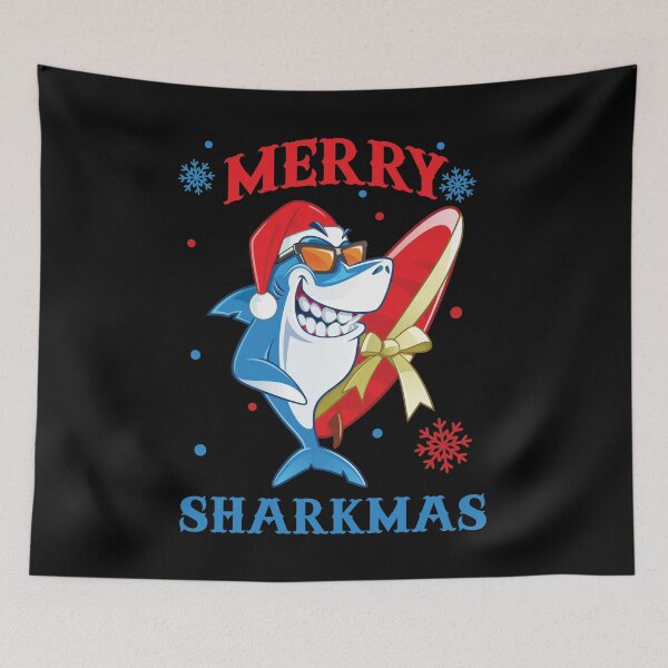 Item preview, Merry Sharkmas Funny Santa Shark Christmas designed and sold by cotros.