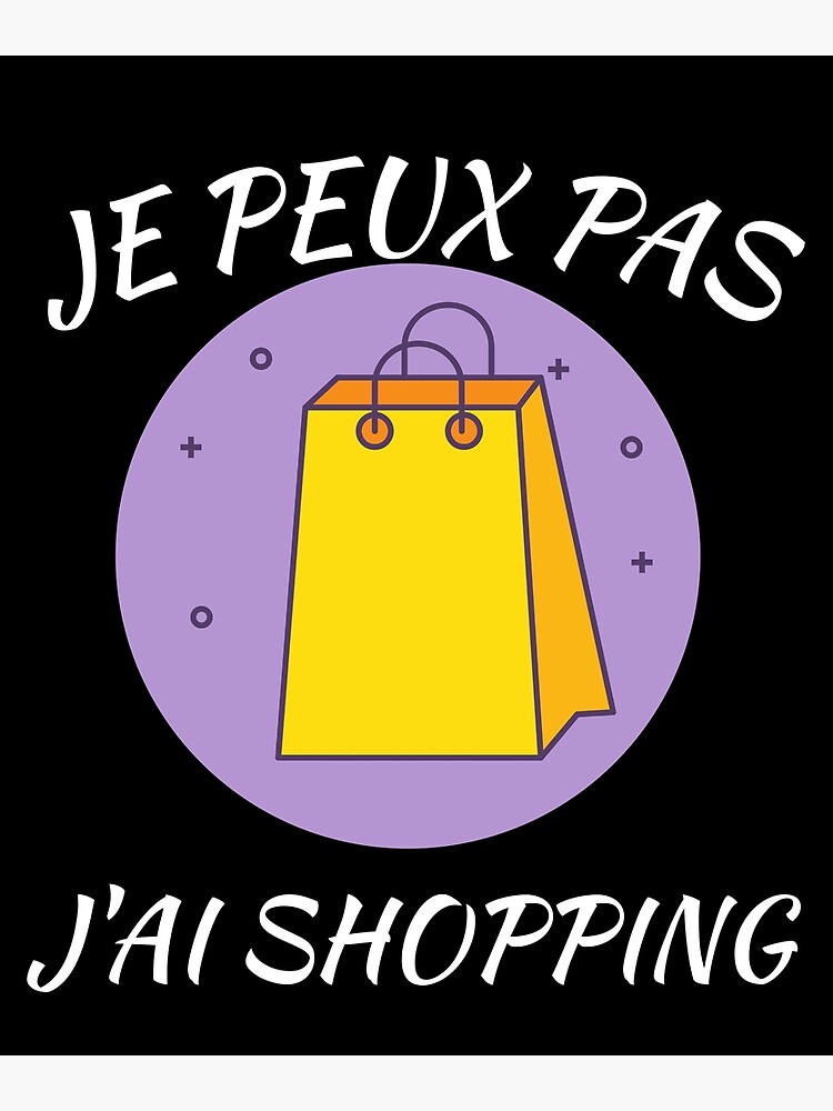 Maillot Je Peux Pas J ai Shopping Humour Polo Shopping Drole