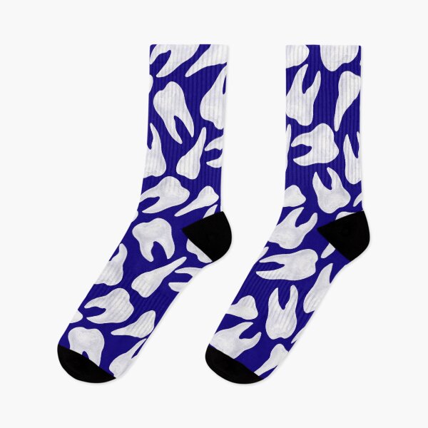 Item preview, Dental Pattern Teeth Dental Assistant Dental Squad Students Socks Gifts Funny Dentist designed and sold by NOorYES.
