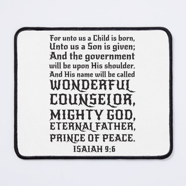 Item preview, Isaiah 9:6 designed and sold by plushism.