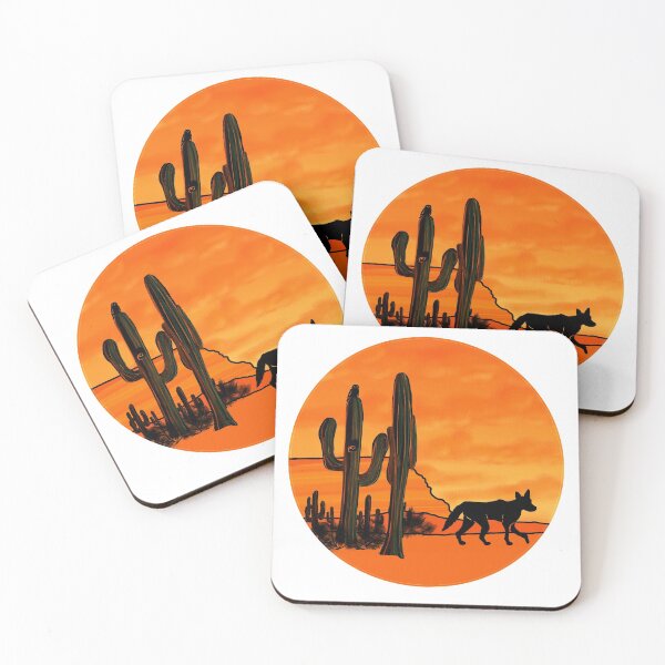 Item preview, Desert - coyote and owl designed and sold by Fernheart Designs.