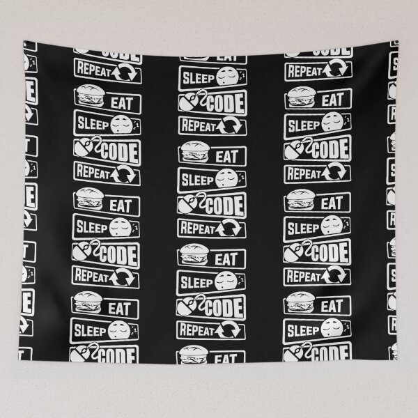 Item preview, Eat Sleep Programming Java Repeat Programmer Work Home Sleep Life Work Home Play Sleep Java C++ Python Love Art Design Inspiration Joy Mood Funny Cat designed and sold by DesignByHeartUK.