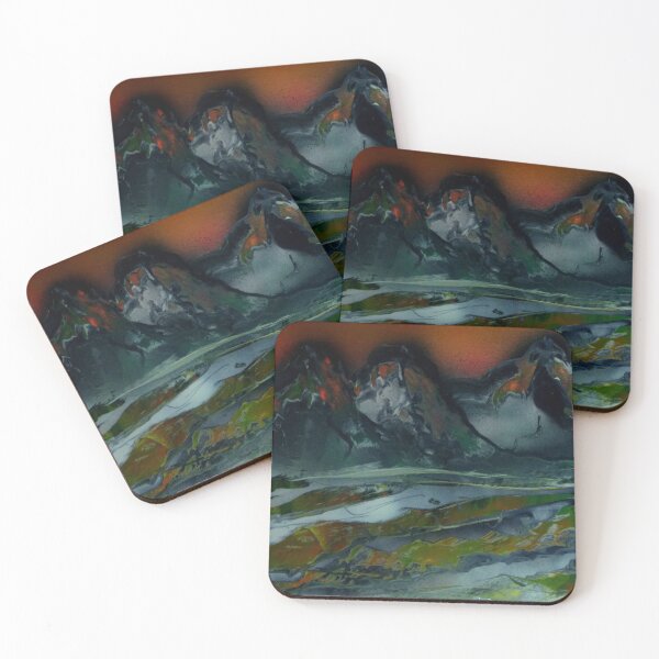 Item preview, Sunshine behind snowy mountain pasture designed and sold by George Hutton Hunter.