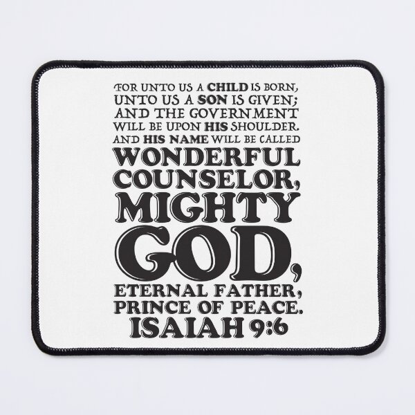 Item preview, Isaiah 9:6 Mighty God designed and sold by plushism.