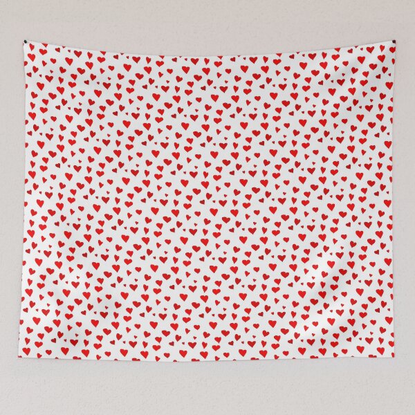 Item preview, Red Hearts Pattern designed and sold by MC Art Studio.