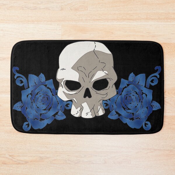 Item preview, Skull and blue roses designed and sold by GAP90.