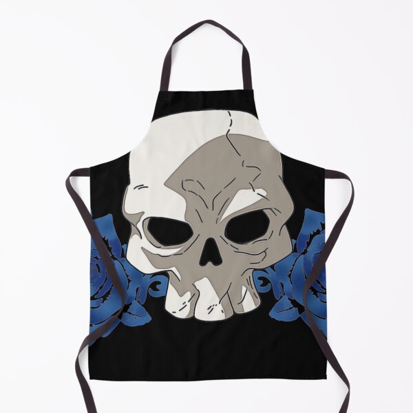 Item preview, Skull and blue roses designed and sold by GAP90.