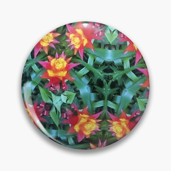 Item preview, flower kaleidoscope (113) - red and yellow bromeliads designed and sold by expl-rations.
