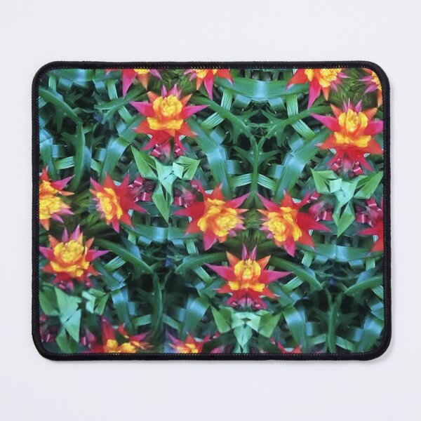 Artikelvorschau, Blumenkaleidoskop (113) - rote und gelbe Bromelien entworfen und verkauft von expl-rations.