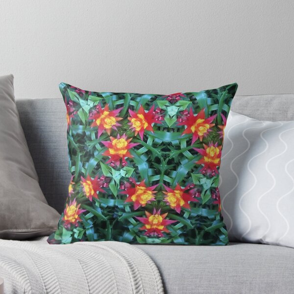 Item preview, flower kaleidoscope (113) - red and yellow bromeliads designed and sold by expl-rations.