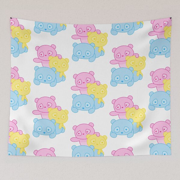 Item preview, Pansexual panda pile designed and sold by sarahaviv.