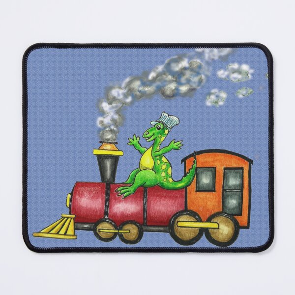 Item preview, Dinosaur Riding Old Fashioned Train designed and sold by CheranY.