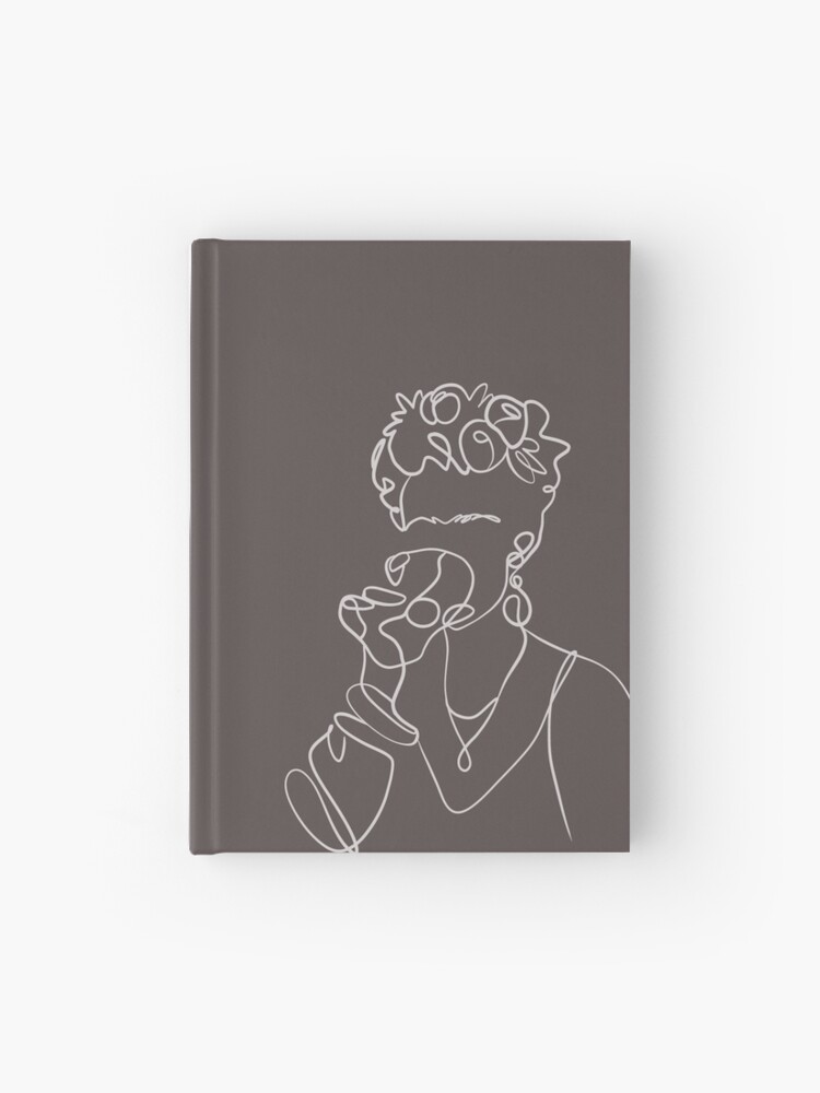 frida kahlo illustrated blank page journal