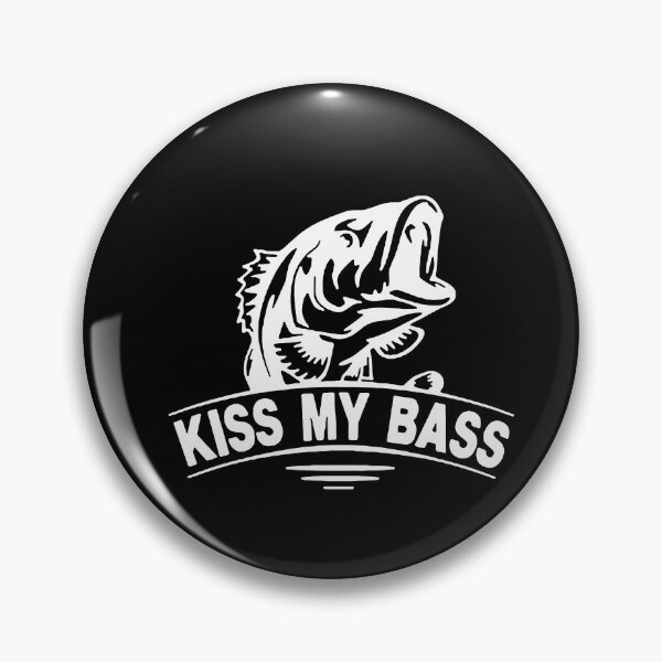 Item preview, Kiss My Bass Love Fishing Born to go fishing Forced to work Fisherman Stick Figure Holding Fish Bones I love Fishing Art Design Happy Apparel Essential  designed and sold by DesignByHeartUK.