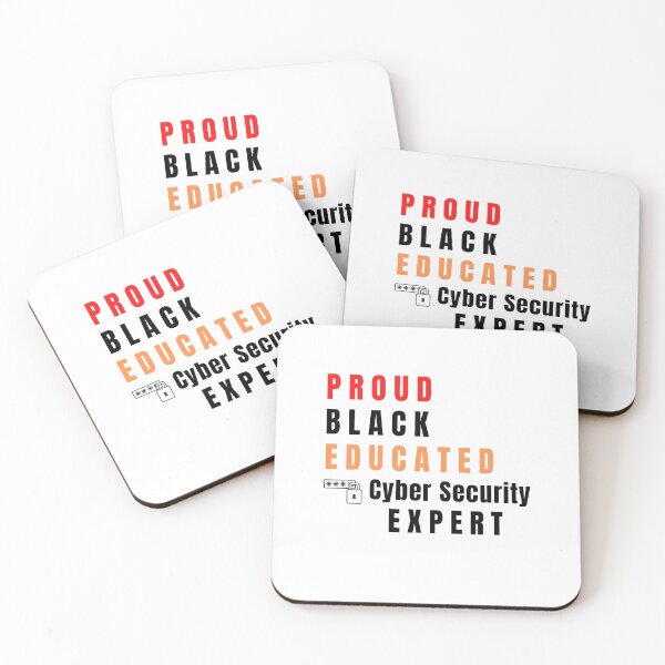 Item preview, Proud, Black, Educated Cyber Security Expert designed and sold by tshirtfever.