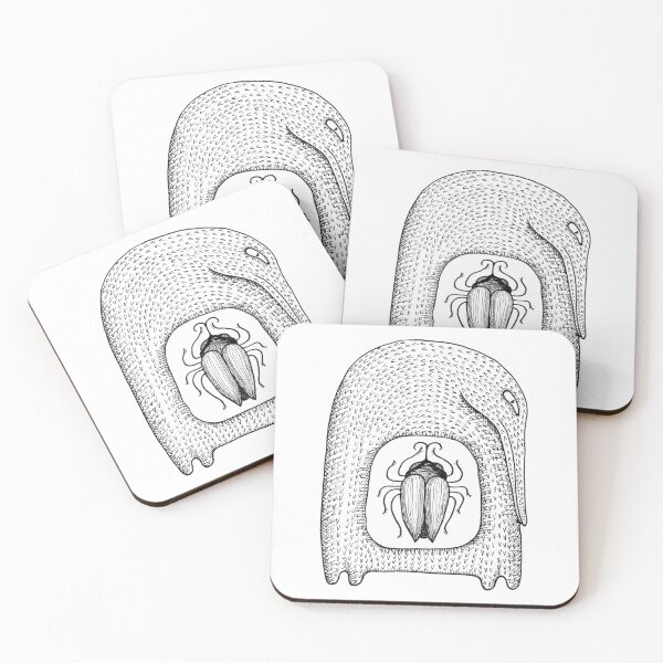 Item preview, Tetrapod with Bug bnw designed and sold by Owl-n-bear.