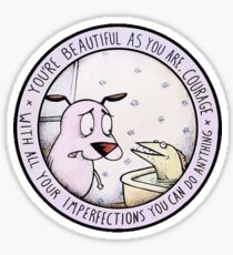 Courage the Cowardly Dog Sticker