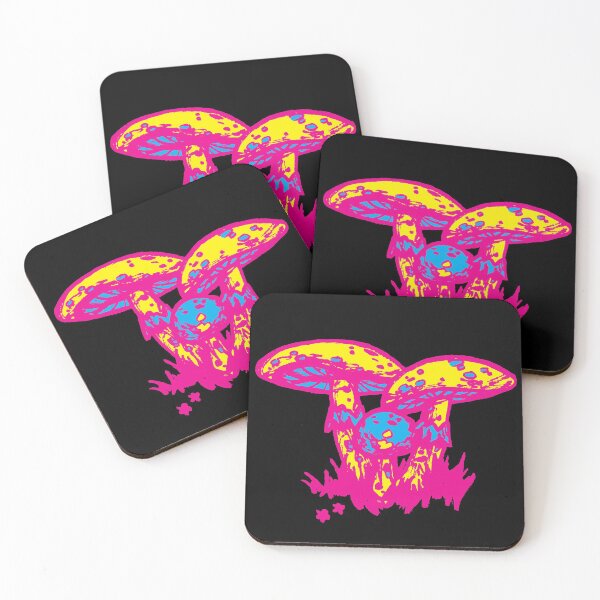 Item preview, cmyk mushrooms designed and sold by HiddenStash.